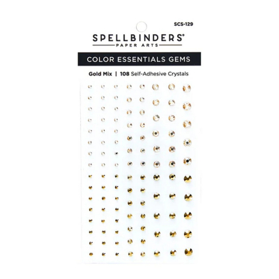Color Essentials Gems, Gold Mix - Spellbinders