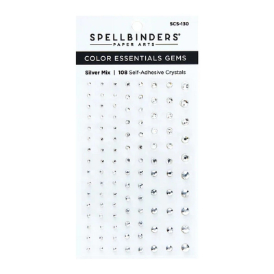 Color Essentials Gems, Silver Mix - Spellbinders