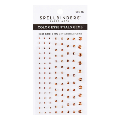 Color Essentials Gems, Rose Gold - Spellbinders