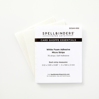 White Foam Adhesive Micro Strips - Spellbinders