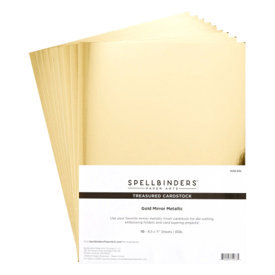 Gold Mirror Metallic Cardstock - Spellbinders