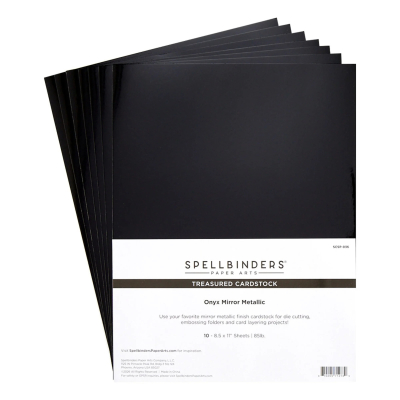 Onyx Mirror Metallic Cardstock - Spellbinders