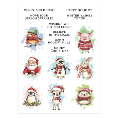 Holiday Magic, Rub-Ons - Spellbinders