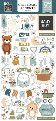 Special Delivery Baby Boy, Chipboard Accents - Echo Park