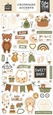 Special Delivery Baby, Chipboard Accents - Echo Park
