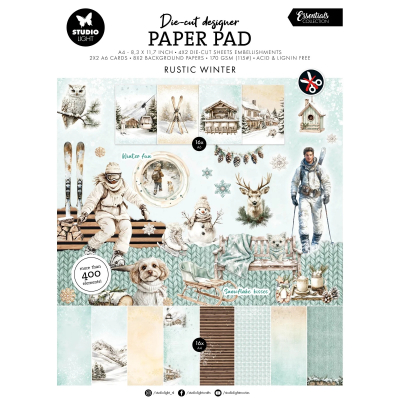 Rustic Winter, Die-Cut Paperpad - Studiolight