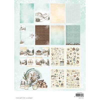 Preview: Rustic Winter, Die-Cut Paperpad - Studiolight