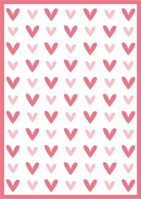 Preview: Heart Pattern, Schablone - Studiolight