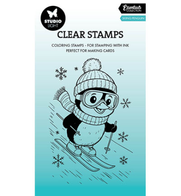 Skiing Penguin, Clearstamp - Studiolight