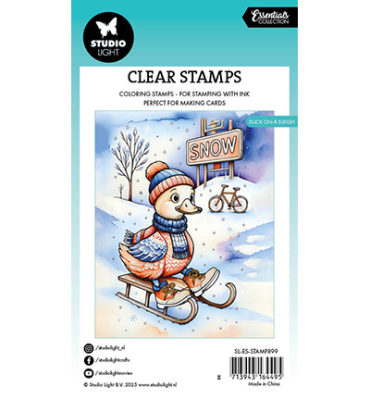 Preview: Duck on a Sleigh, Clearstamp - Studiolight