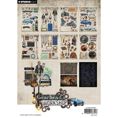 Gearhead's Workshop, A5 Die-Cut Paperpad - Studiolight