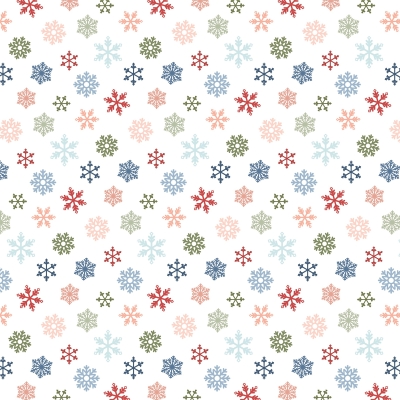 Chilling with my Snowmies - Colorful Snowflakes, Designpapier - Echo Park Paper