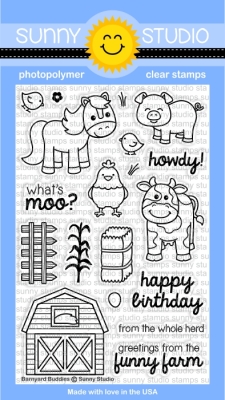 Barnyard Buddies, Clearstamp - Sunny Studio Stamps