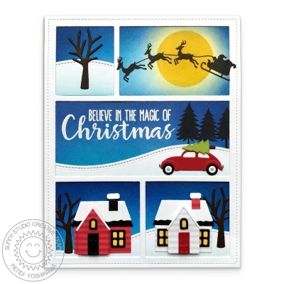 Here Comes Santa, Clearstamp - Sunny Studio Stamps