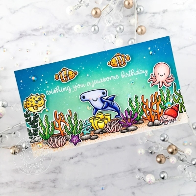 Best Fishes, Clearstamp - Sunny Studio Stamps