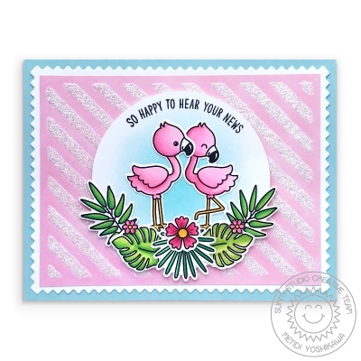 Fabulous Flamingos, Clearstamp - Sunny Studio Stamps