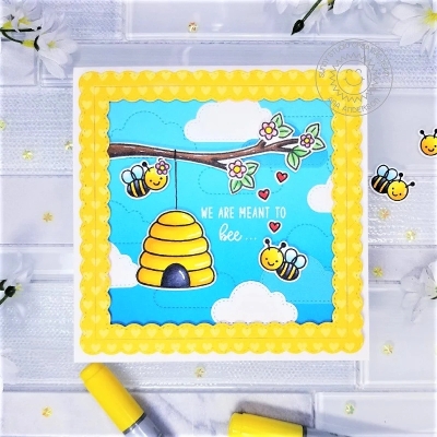 Just Bee-cause, Clearstamp - Sunny Studio Stamps