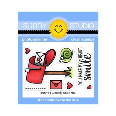 Snail Mail, Clearstamp - Sunny Studio Stamps