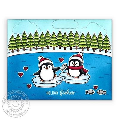Winter Scenes, Clearstamp - Sunny Studio Stamps