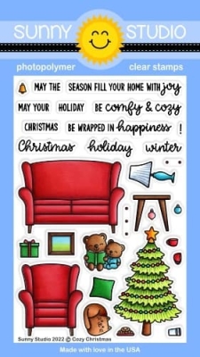 Cozy Christmas, Clearstamp - Sunny Studio Stamps
