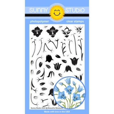 Beautiful Bluebells, Clearstamp - Sunny Studio Stamps