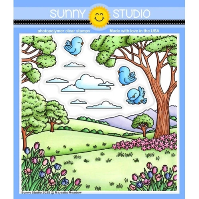 Majestic Meadow, Clearstamp - Sunny Studio Stamps