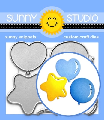 Bright Balloons, Stanze - Sunny Studio Stamps