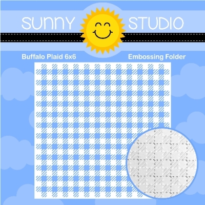 Buffalo Plaid 6x6 Embossing Folder - Sunny Studio Stamps