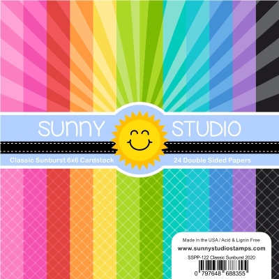 Classic Sunburst, 6x6 Paperpad - Sunny Studio Stamps