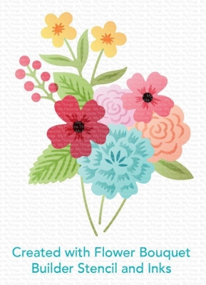 Flower Bouquet Builder, Schablone - My Favorite Things
