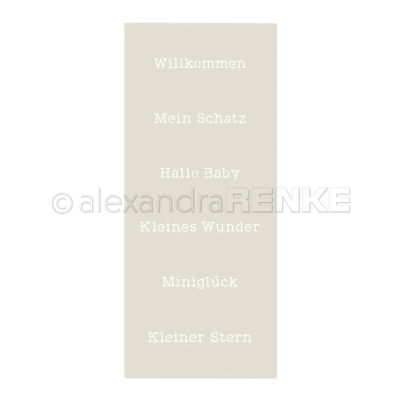 Hallo Baby, Schablone - Alexandra Renke