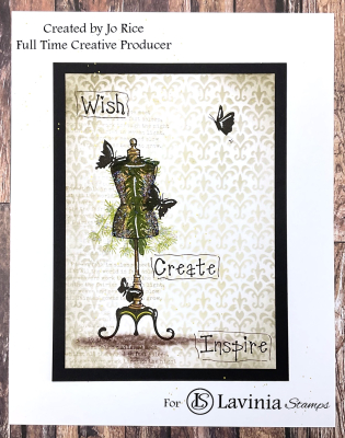 Preview: Baroque Flower, Schablone - Lavinia Stamps