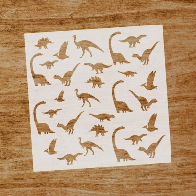 Dinosaurier, Schablone - Evyre