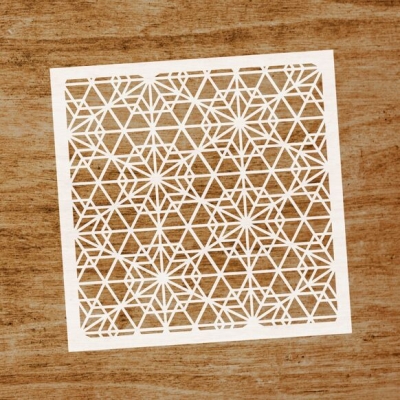 Geometrische Blumen, Schablone - Evyre