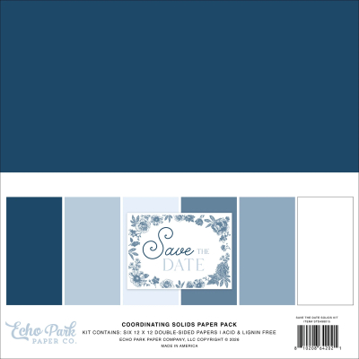 Save the Date 12x12 Coordinating Solids - Echo Park
