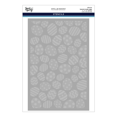 Layered Ornate Eggs, Schablone - Spellbinders