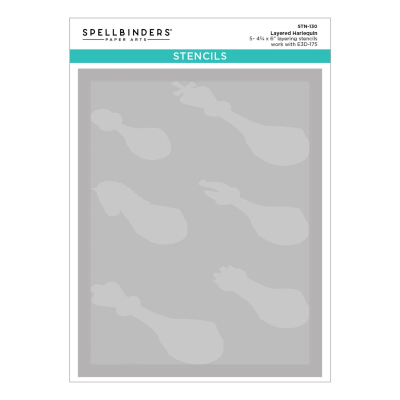Layered Harlequin, Schablone - Spellbinders