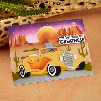 Preview: Highway Horizons - Desert, Schablone - Spellbinders