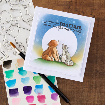 Preview: Wild Friends, Clearstamp - Spellbinders