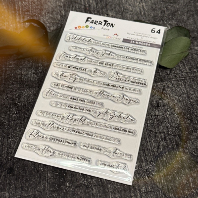 Denk an Dich, Clearstamp - Farbton Papier (Kleine Göhr.e)