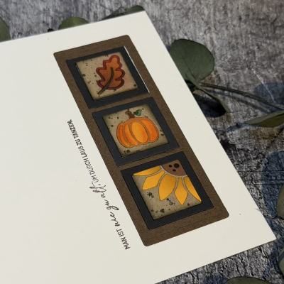 Preview: Denk an Dich Herbst, Stempel  - Farbton Papier