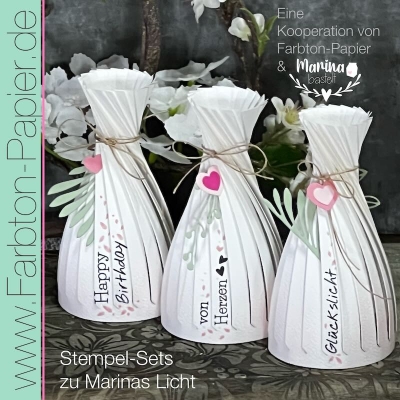 Stempel-Set für Marinas Licht - Farbton Papier