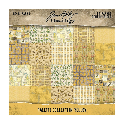 Palette Collection Yellow, 12x12 Paperpad - Tim Holtz