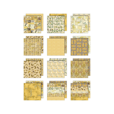 Preview: Palette Collection Yellow, 8x8 Paperpad - Tim Holtz