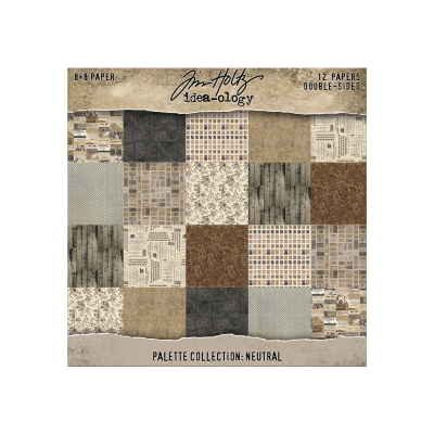 Palette Collection Neutral, 8x8 Paperpad - Tim Holtz