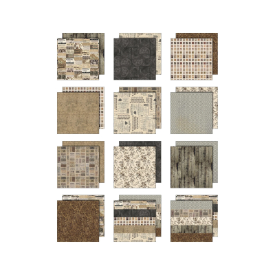 Preview: Palette Collection Neutral, 8x8 Paperpad - Tim Holtz