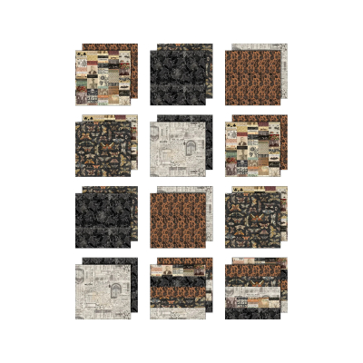 Preview: Palette Collection Halloween, 8x8 Paperpad - Tim Holtz