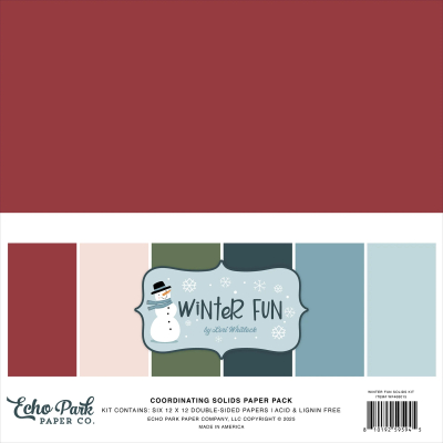Winter Fun 12x12 Coordinating Solids - Echo Park