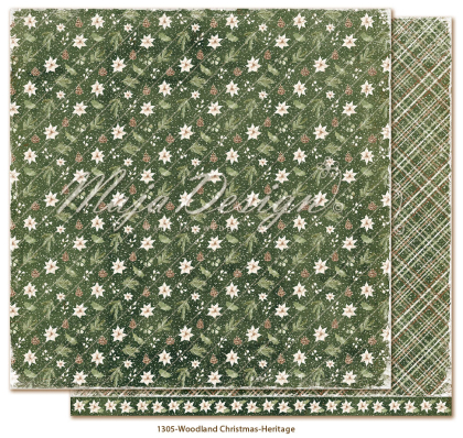 Woodland Christmas, Heritagel, Designpapier - Maja Design