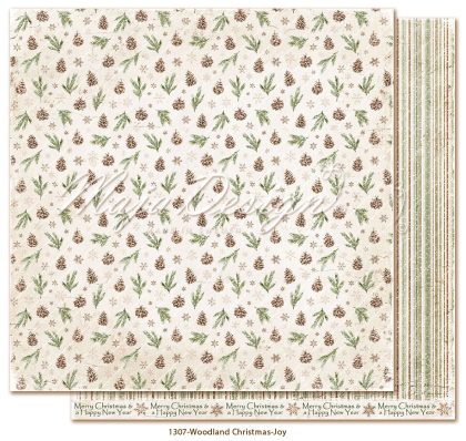 Woodland Christmas, Joy, Designpapier - Maja Design